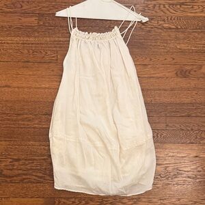 H&M Light Cream Mini Dress with Thin Straps